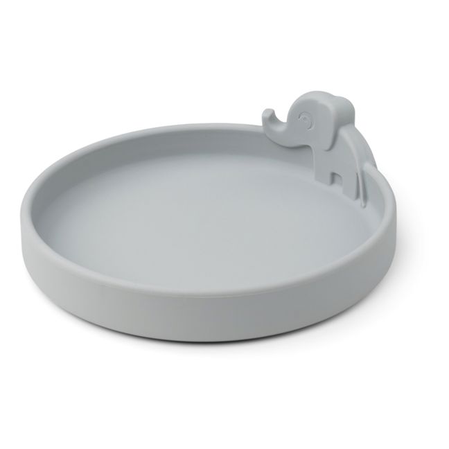 Teller Peekaboo Elphee aus Silikon | Grau