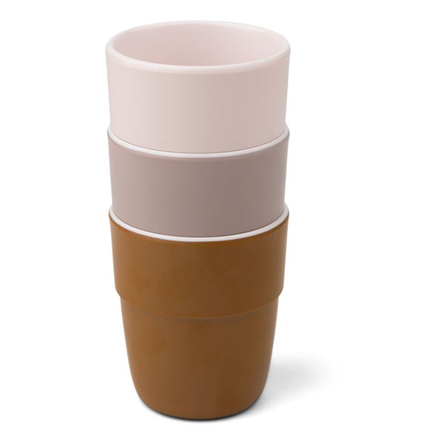 Mini gobelets Yummy - Set de 3 | Rose