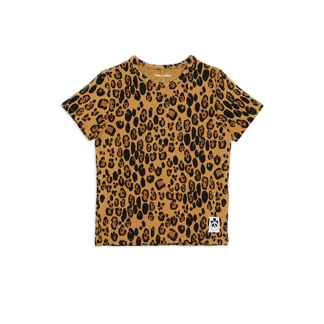 Camiseta Tencel Leopardo Marrón