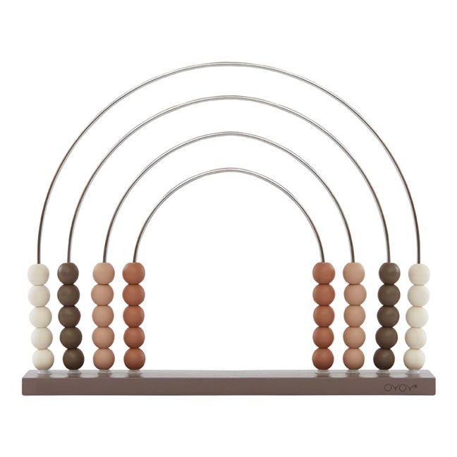 Wooden Rainbow Abacus | Chocolate