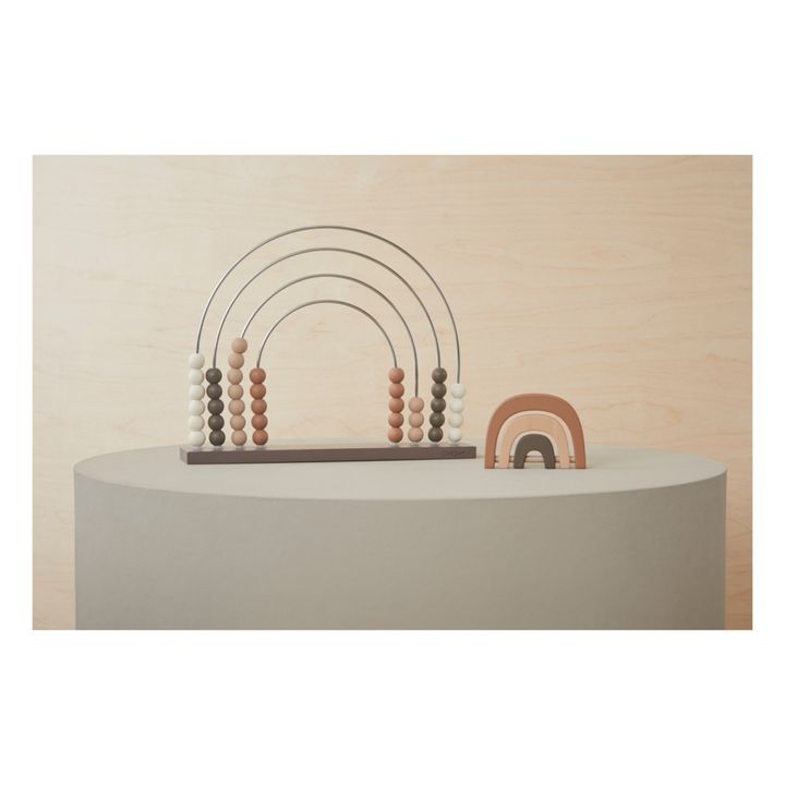 Wooden Rainbow Abacus | Chocolate- Product image n°1