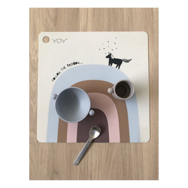 Set de mesa  Follow The Rainbow en silicona