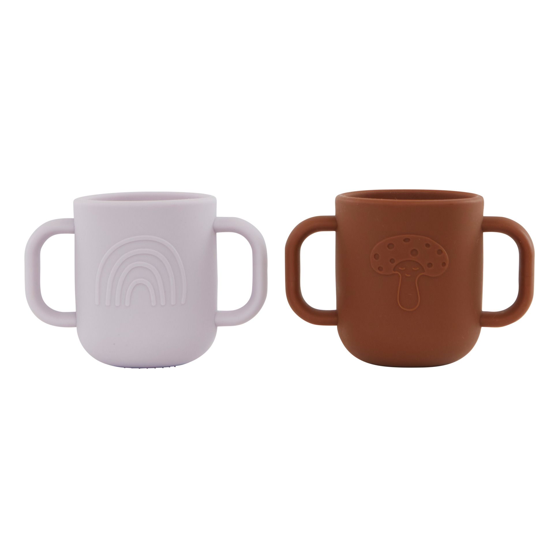 Oyoy Mini - Tasse Kappu en silicone - Set 2 - Corail