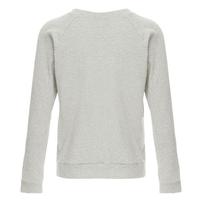 Basic Ribber Sweatshirt | Grey