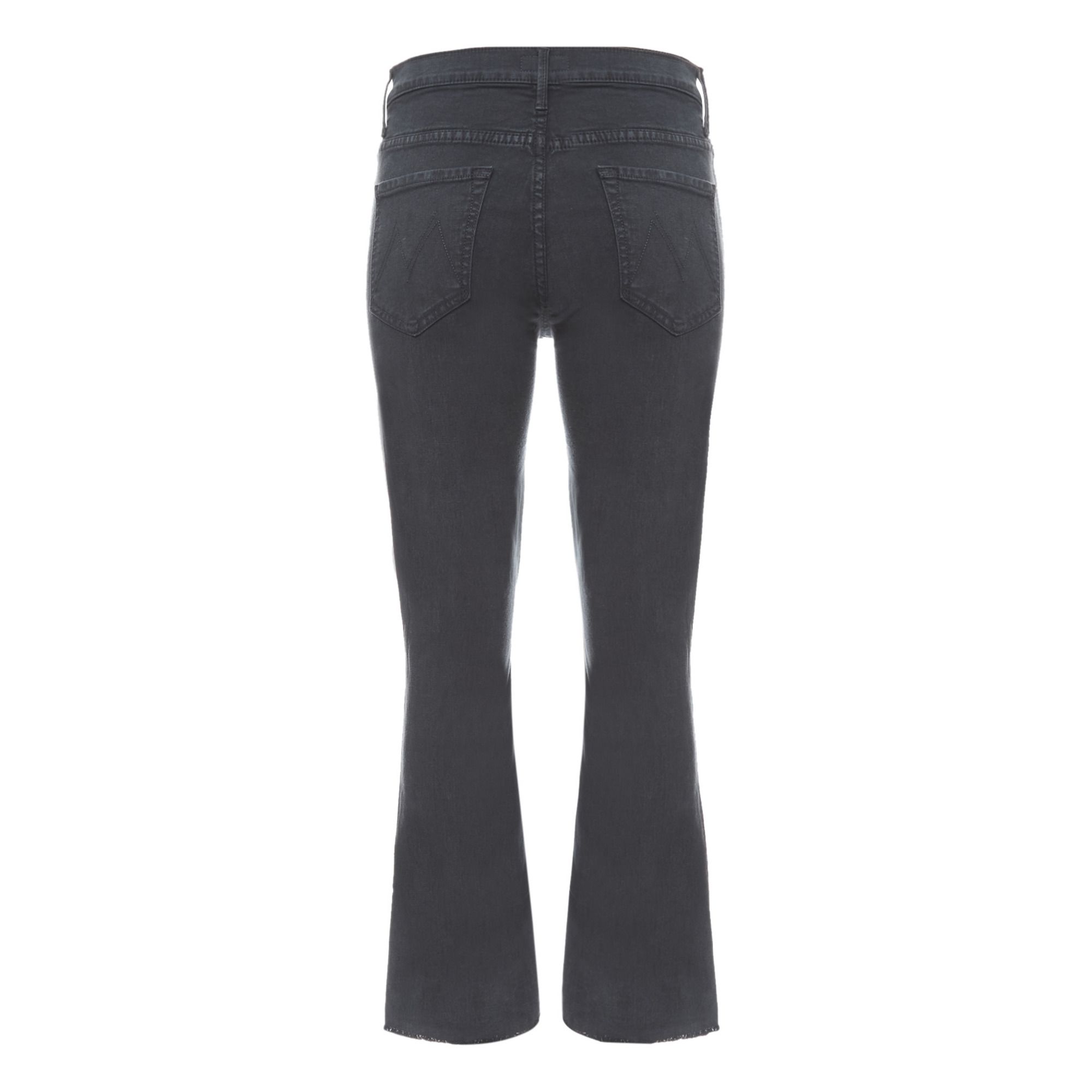 Mother - The Insider Crop Step Fray Jeans - Faded Black | Smallable