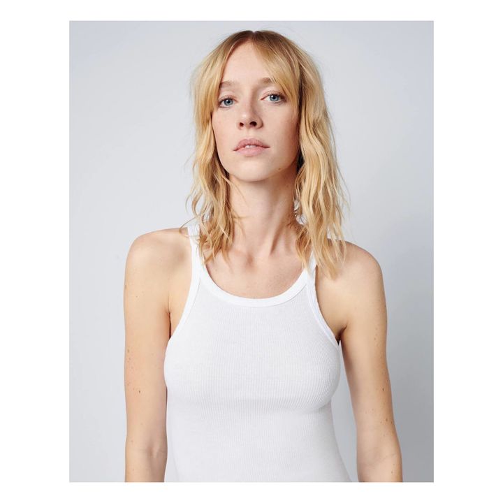 Camiseta sin mangas acalanada | Blanco- Imagen del producto n°6