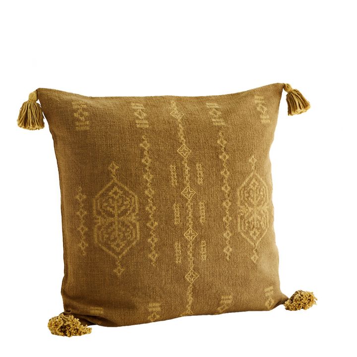 Print Cushion Cover - 50 x 50cm  | Mustard- Product image n°0