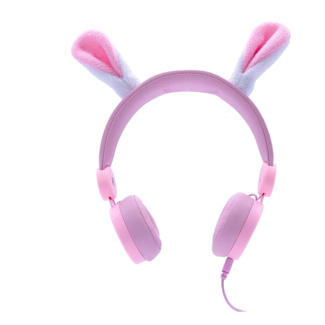 Auriculares con cable infantiles Conejo | Rosa