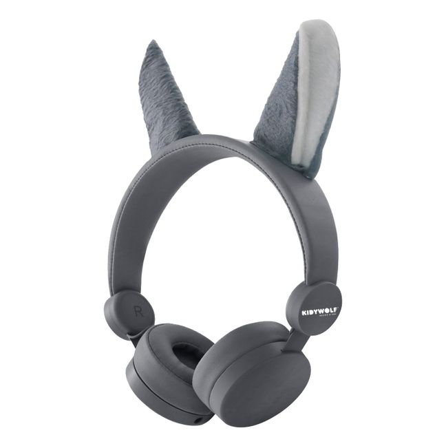 Cuffie audio per bambini Lupo | Grigio