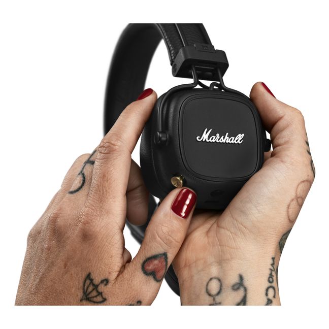 Marshall Major IV On-Ear Bluetooth Headphone, Black & Emberton Bluetooth  Portable Speaker - Black