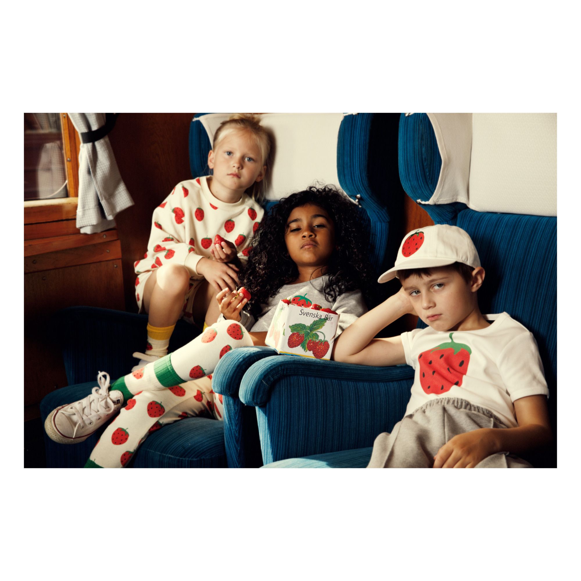 Organic Cotton Strawberry Leggings 