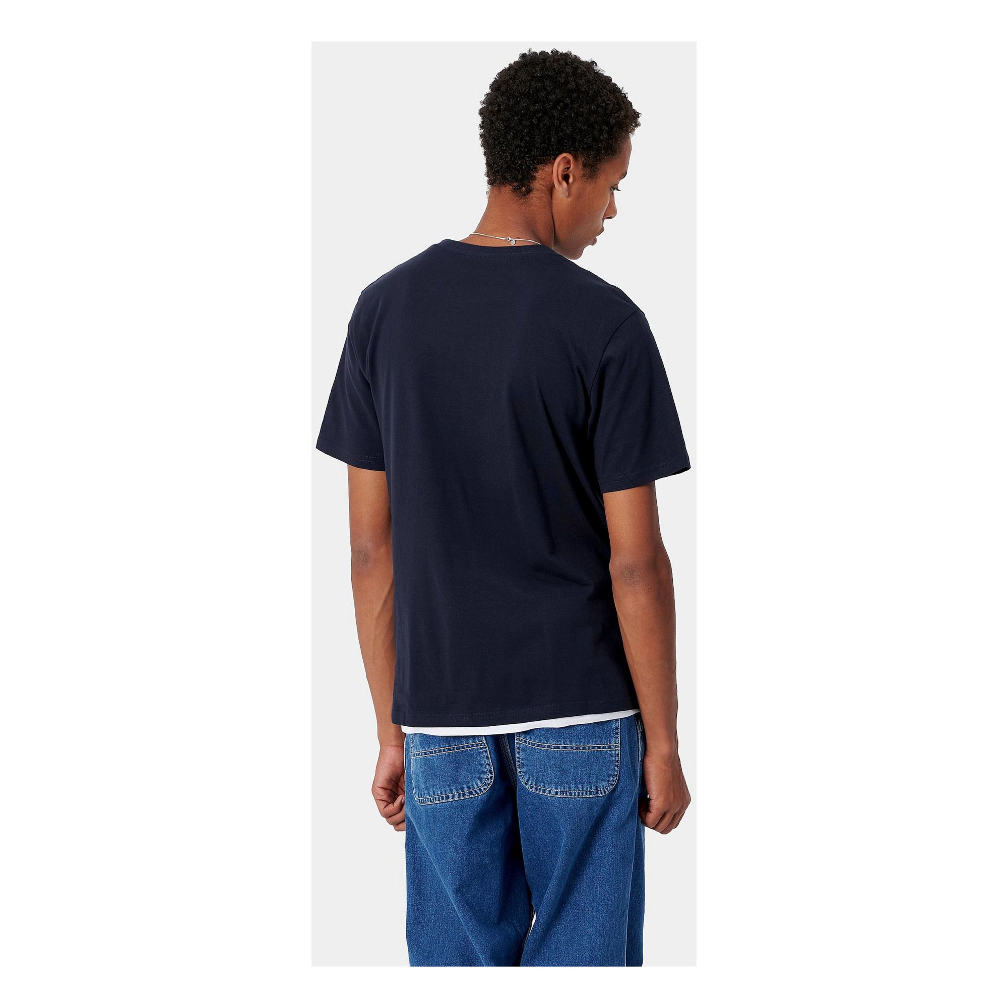 T-shirt Pocket Léger Bleu marine- Image produit n°2