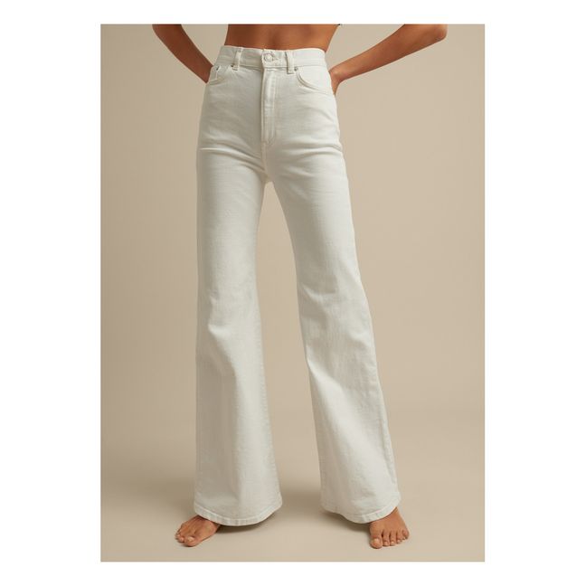 Flared 5-pocket Jeans  Natural White