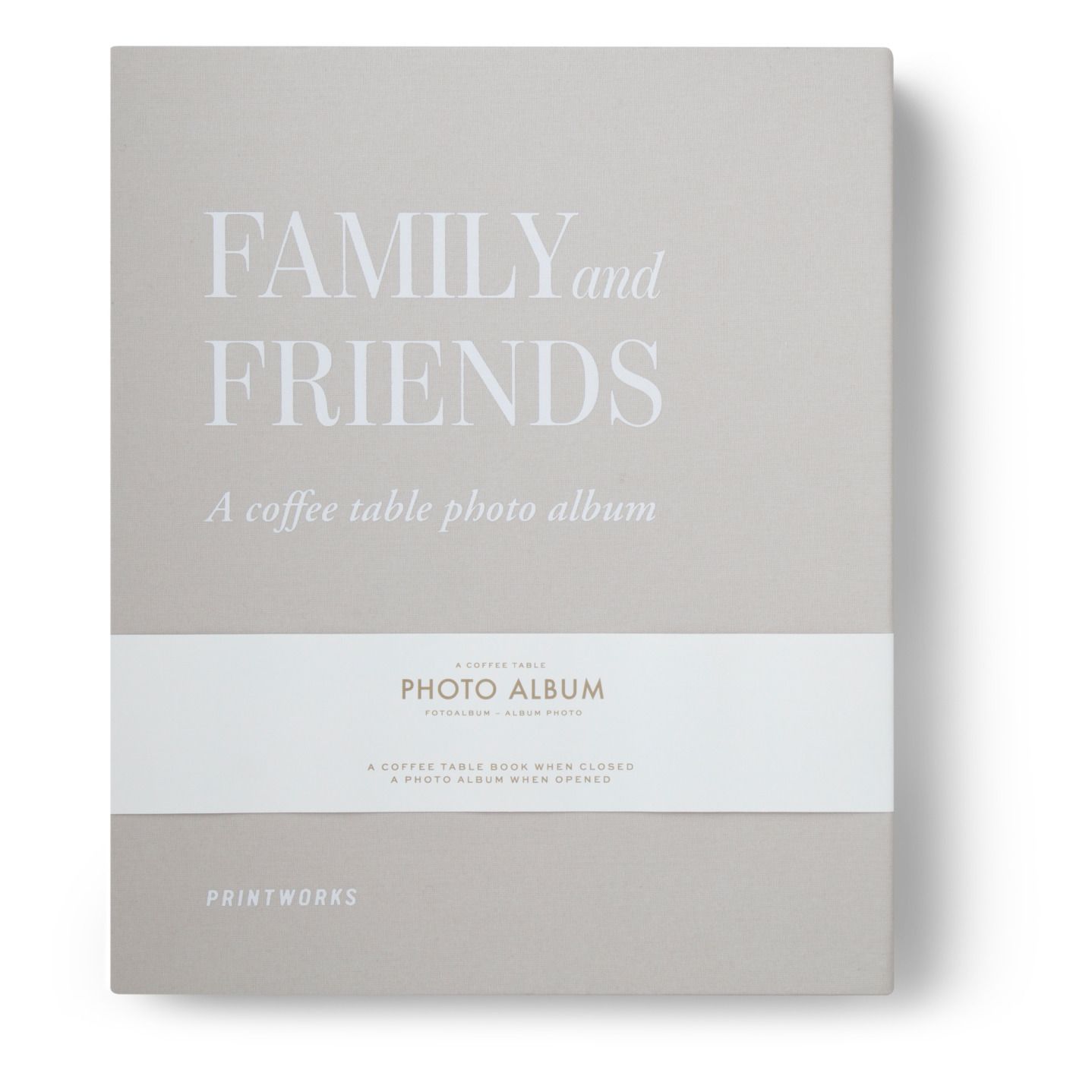 PrintWorks - Album Photo - Family and Friends - Gris