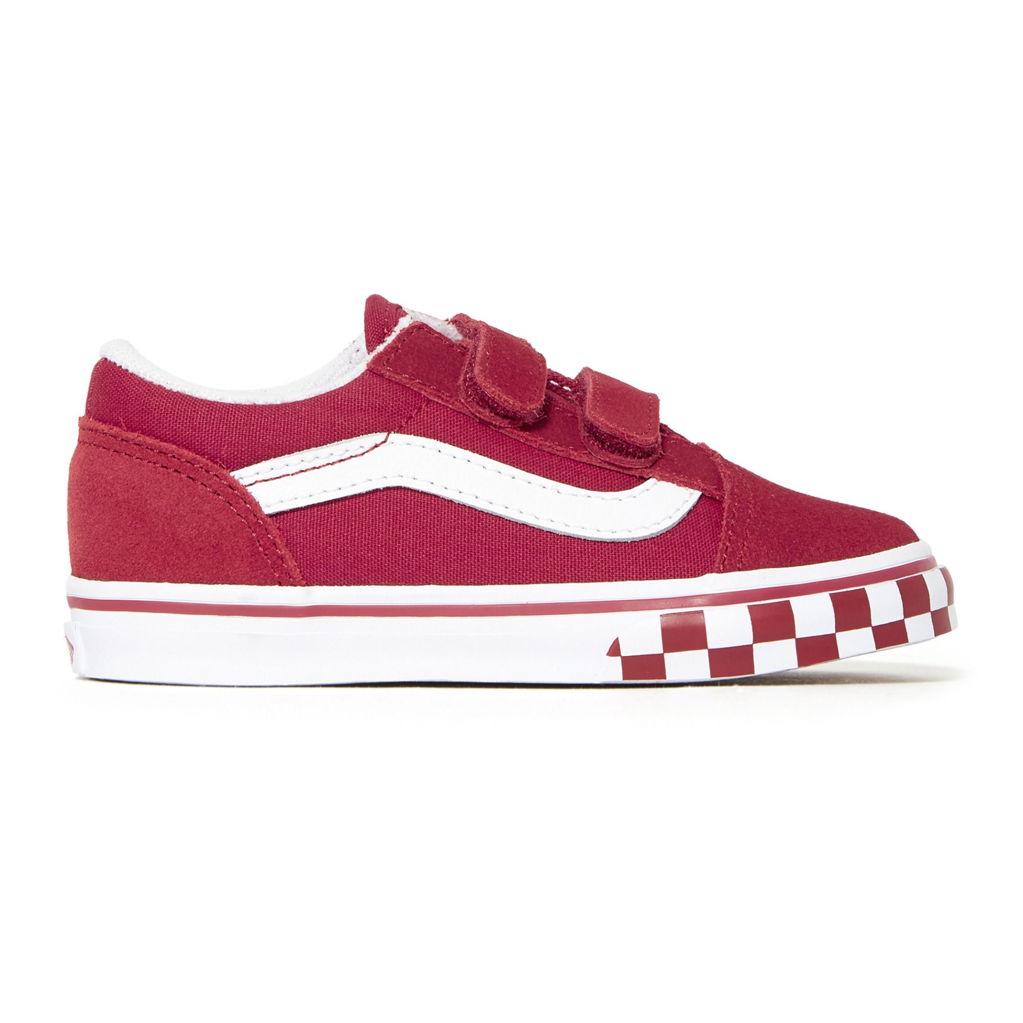 red vans with velcro