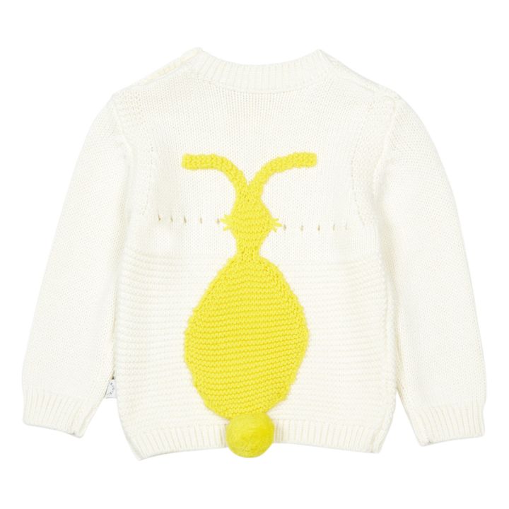 Stella McCartney Kids - Organic Cotton and Merino Wool Rabbit Jumper - Ecru  | Smallable
