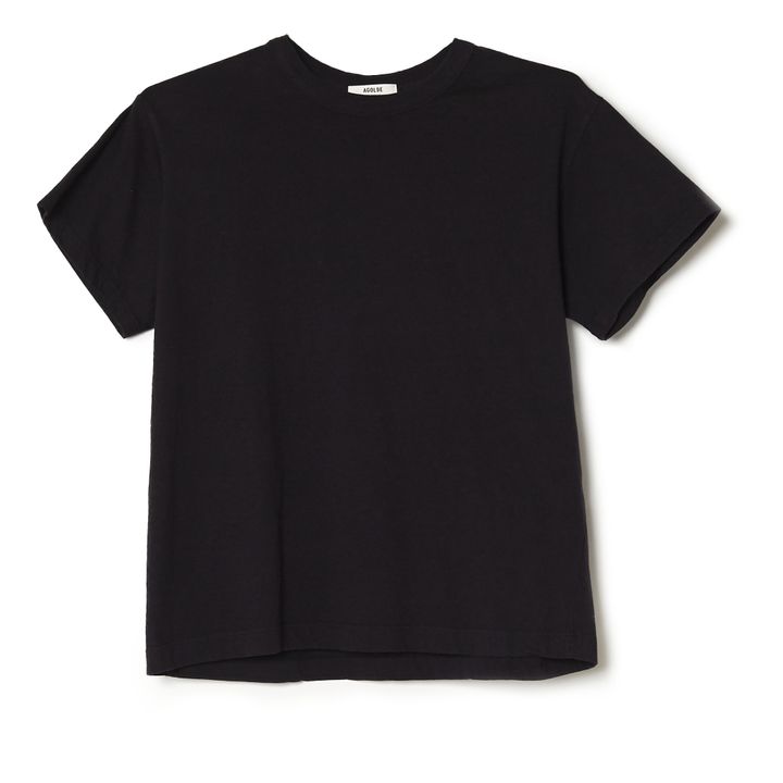 Camiseta Rena algodón Supima | Negro- Imagen del producto n°0