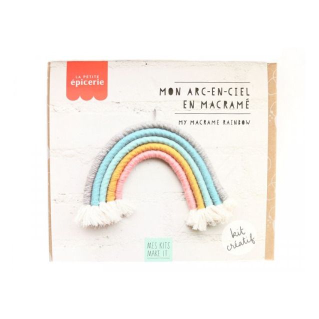 Kit DIY Mein Regenbogen aus Makramee