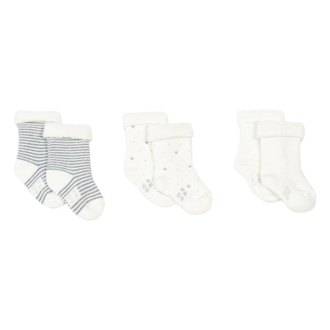 Socken im 3er-Set Mata Bio-Baumwolle | Weiß