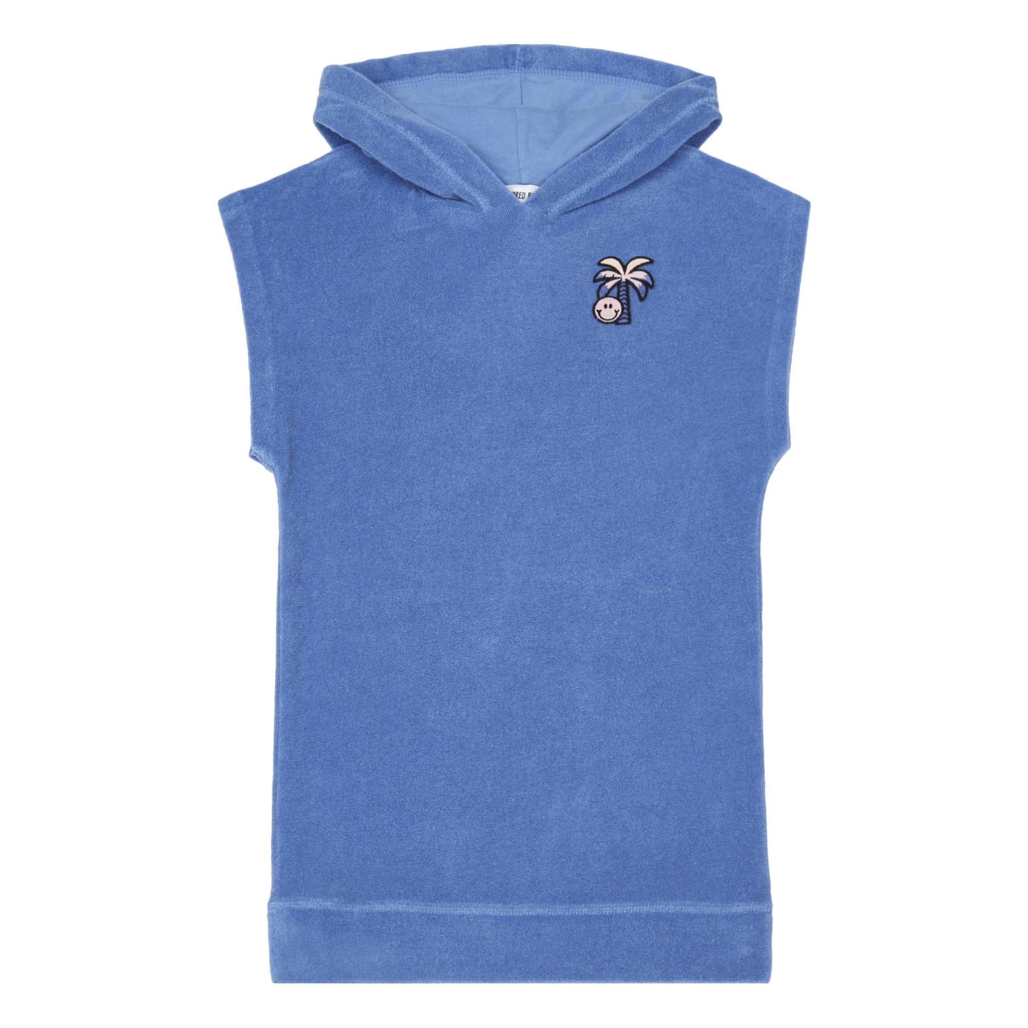 Hundred Pieces - Robe Hoodie Eponge Bio - Fille - Bleu