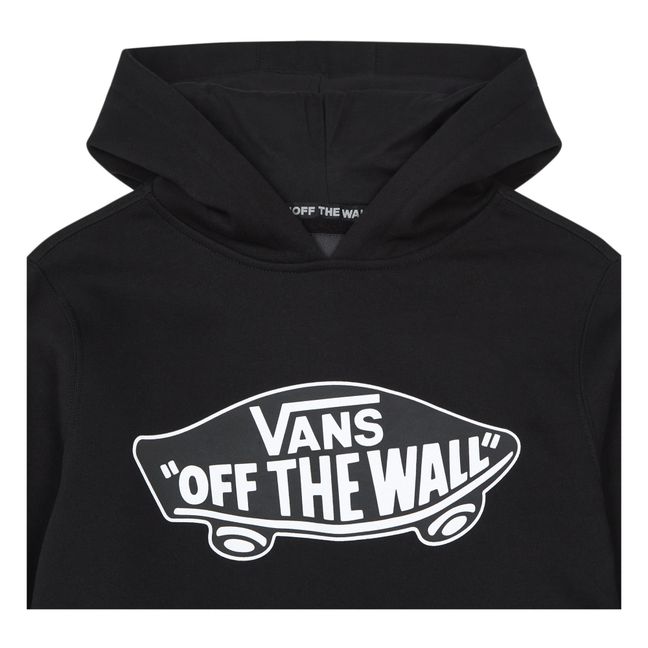 Off The Wall Plain Hoodie  | Black