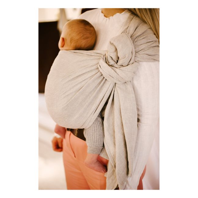 Sciarpa-fascia in lino per trasportare i bambini | Naturale