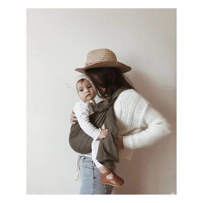 Linen Baby Wrap | Olive green