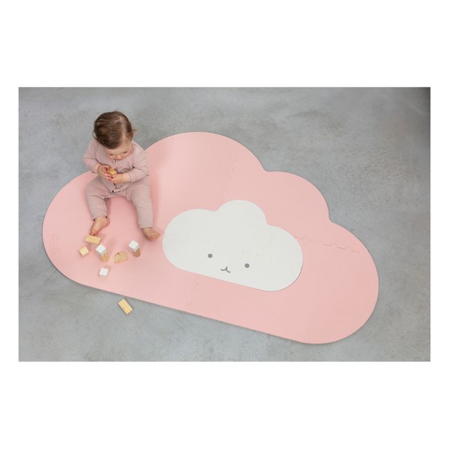 Faltbarer Spielteppich Wolke | Mattrosa