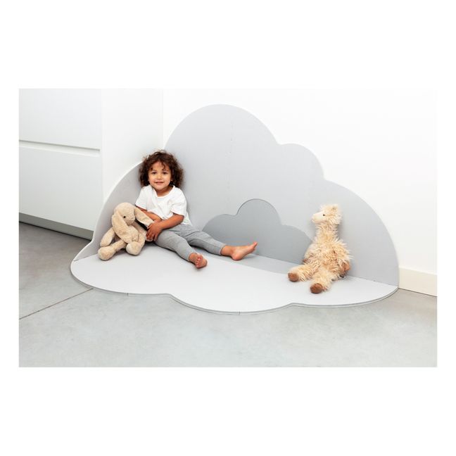 Tapis de jeu pliable Nuage | Gris perle