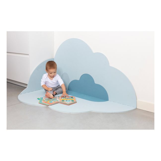 Faltbarer Spielteppich Wolke | Hellblau