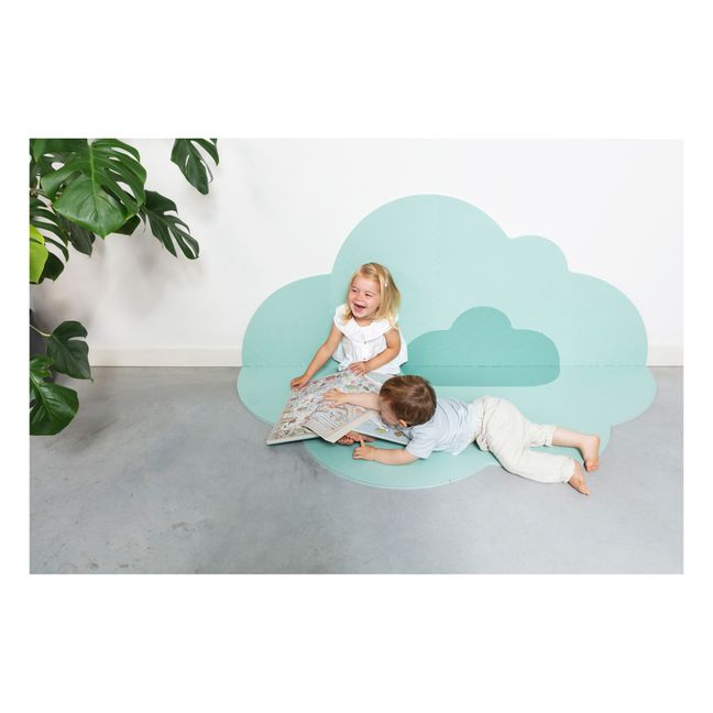 Tapis de jeu pliable Nuage | Vert Menthe