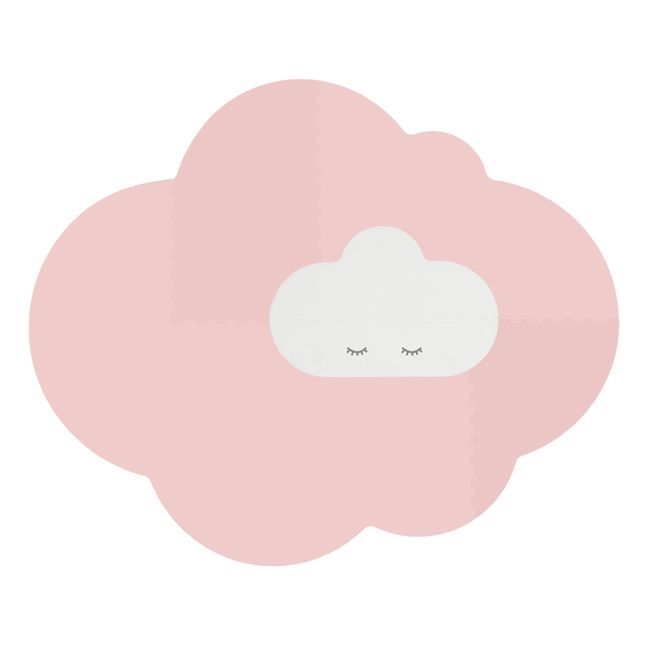 Alfombra de juego plegable Nube  | Rosa Polvo
