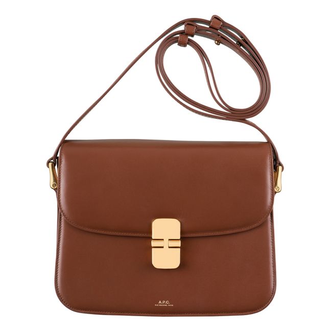 Borsa Grace pelle liscia | Nocciola