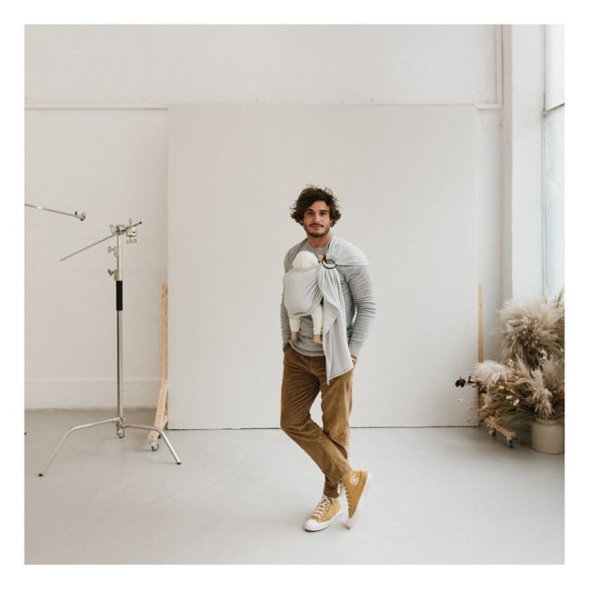 Sciarpa-fascia in cotone bio | Bianco
