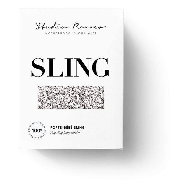 Sciarpa-fascia in cotone bio | Bianco