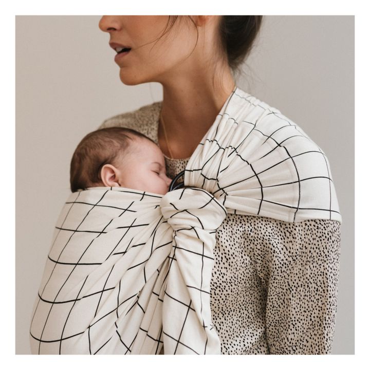 Organic Cotton Baby Wrap  | White- Product image n°2
