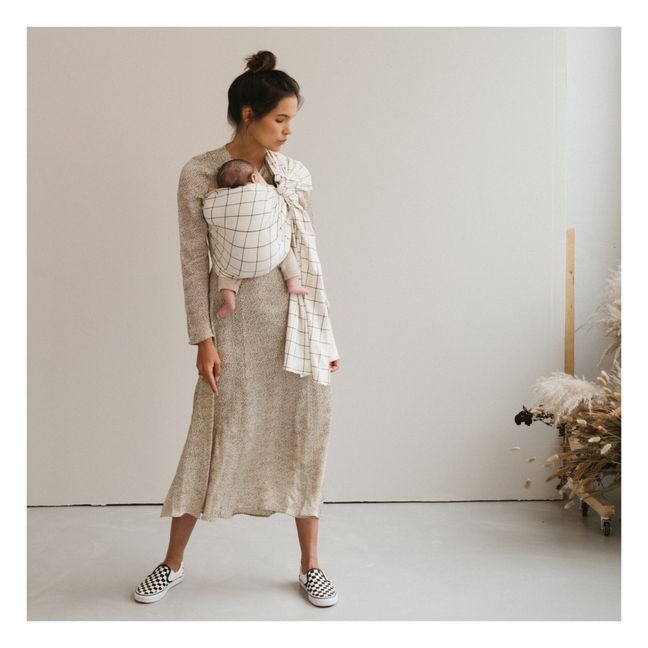 Sciarpa-fascia in cotone bio | Bianco