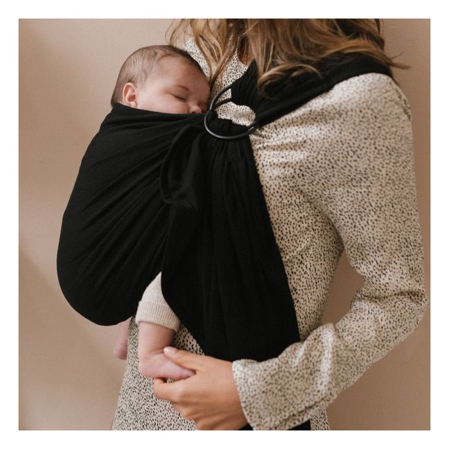 Organic Cotton Baby Wrap  | Black