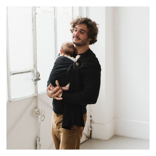 Organic Cotton Baby Wrap  | Black
