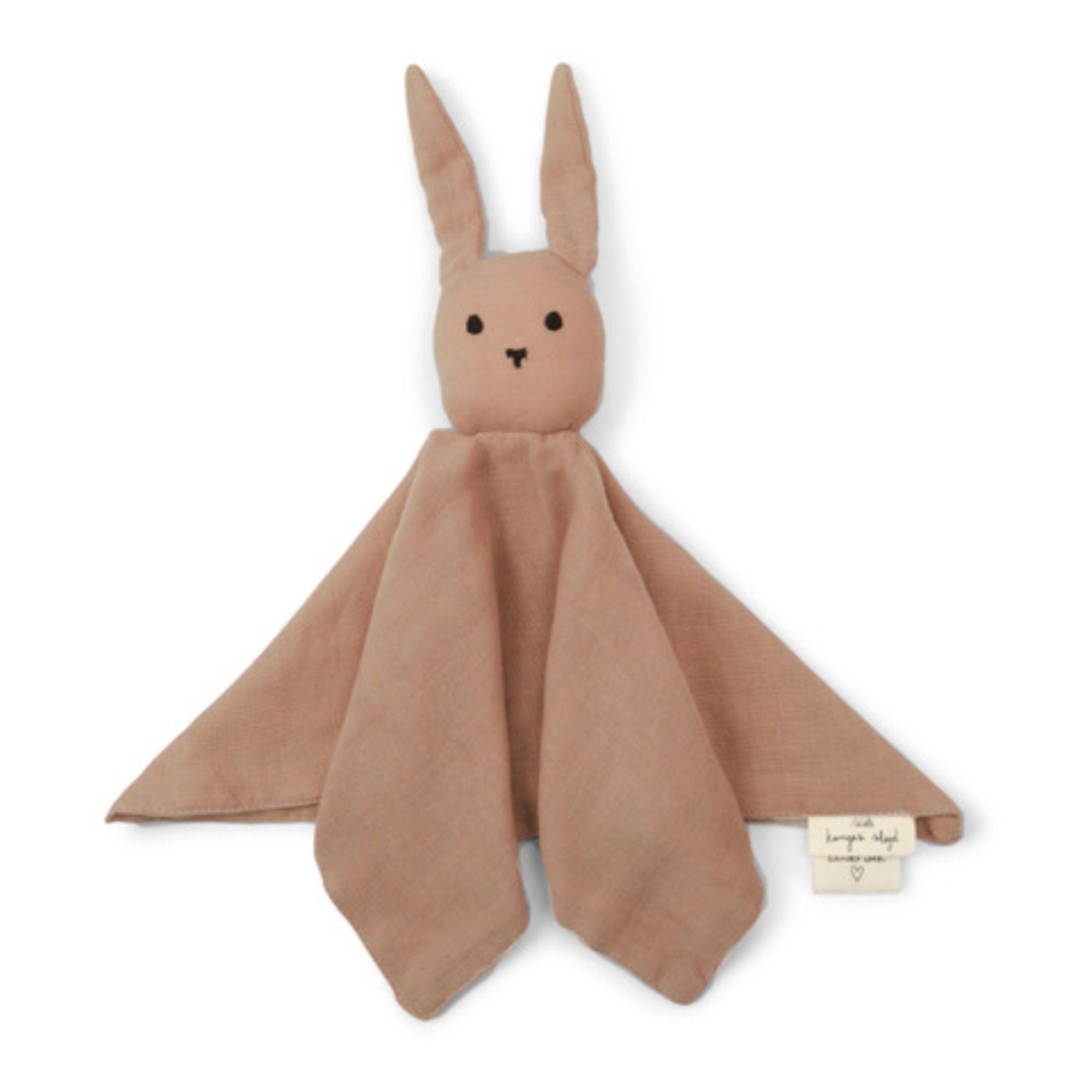 Konges Slojd - Doudou Lapin Sleepy Rabbit en coton bio - Rouge Brun