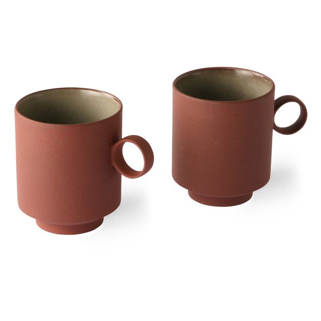 Mug en céramique - Set de 2 Terracotta