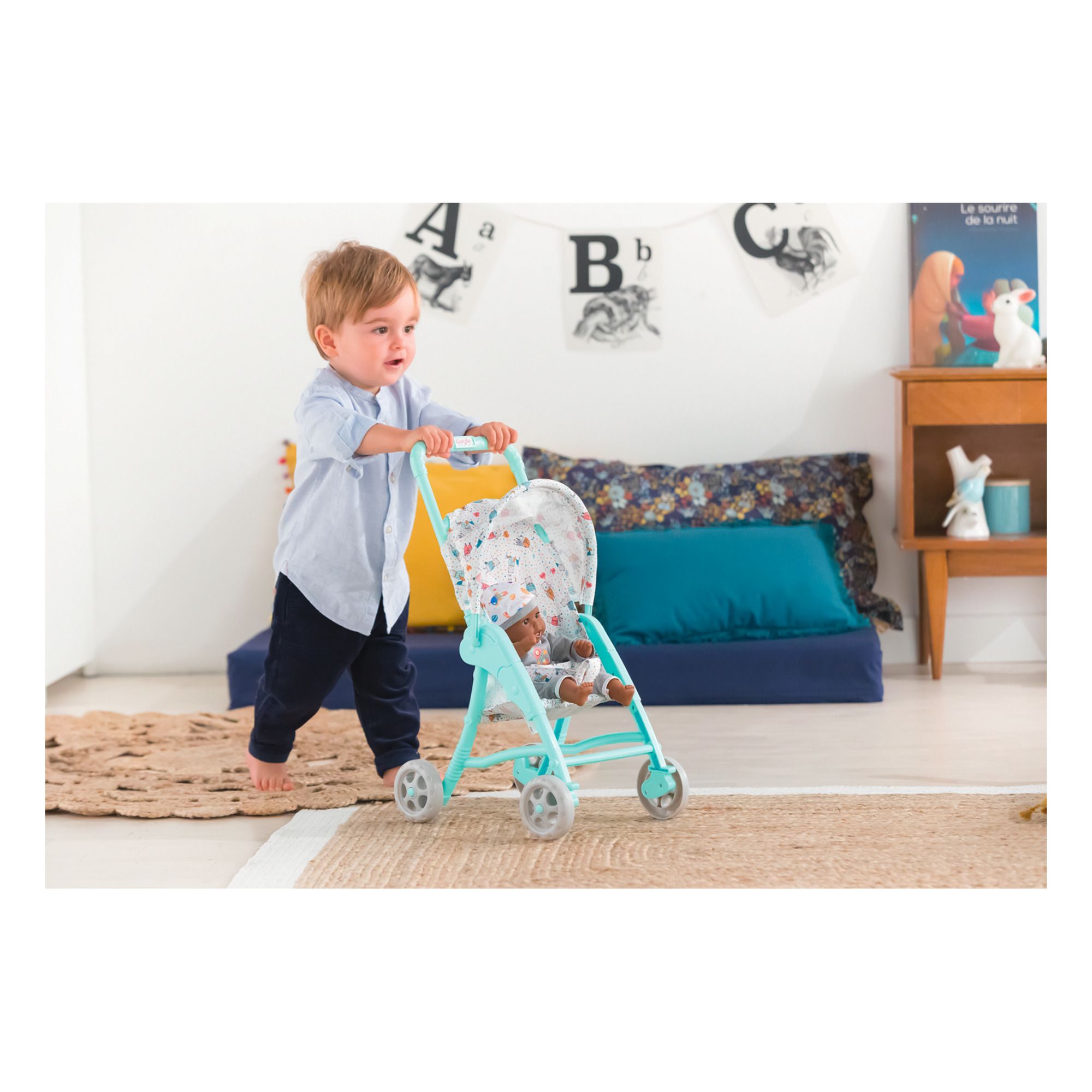 boy doll pushchair