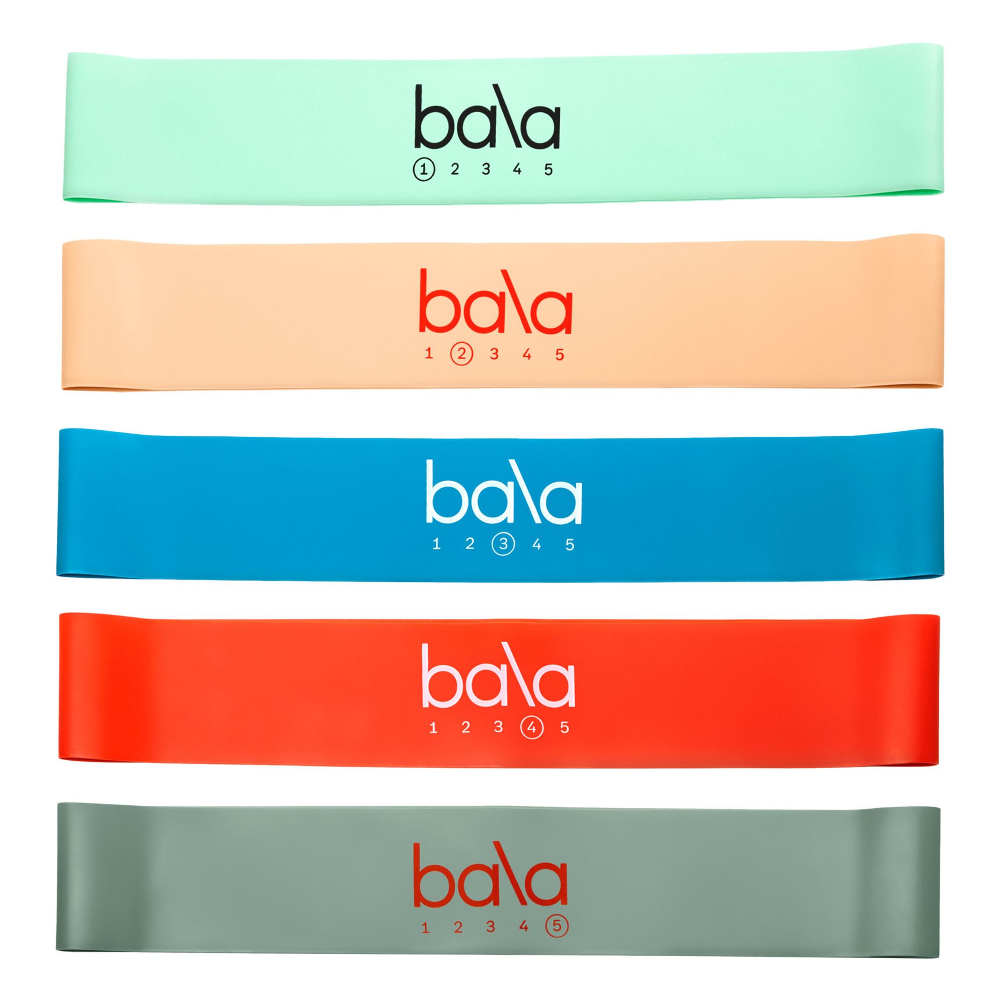Bala - Bandes de resistance - Pack de 5 - Multicolore