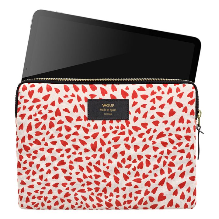 Wouf - Heart iPad Sleeve - Red | Smallable