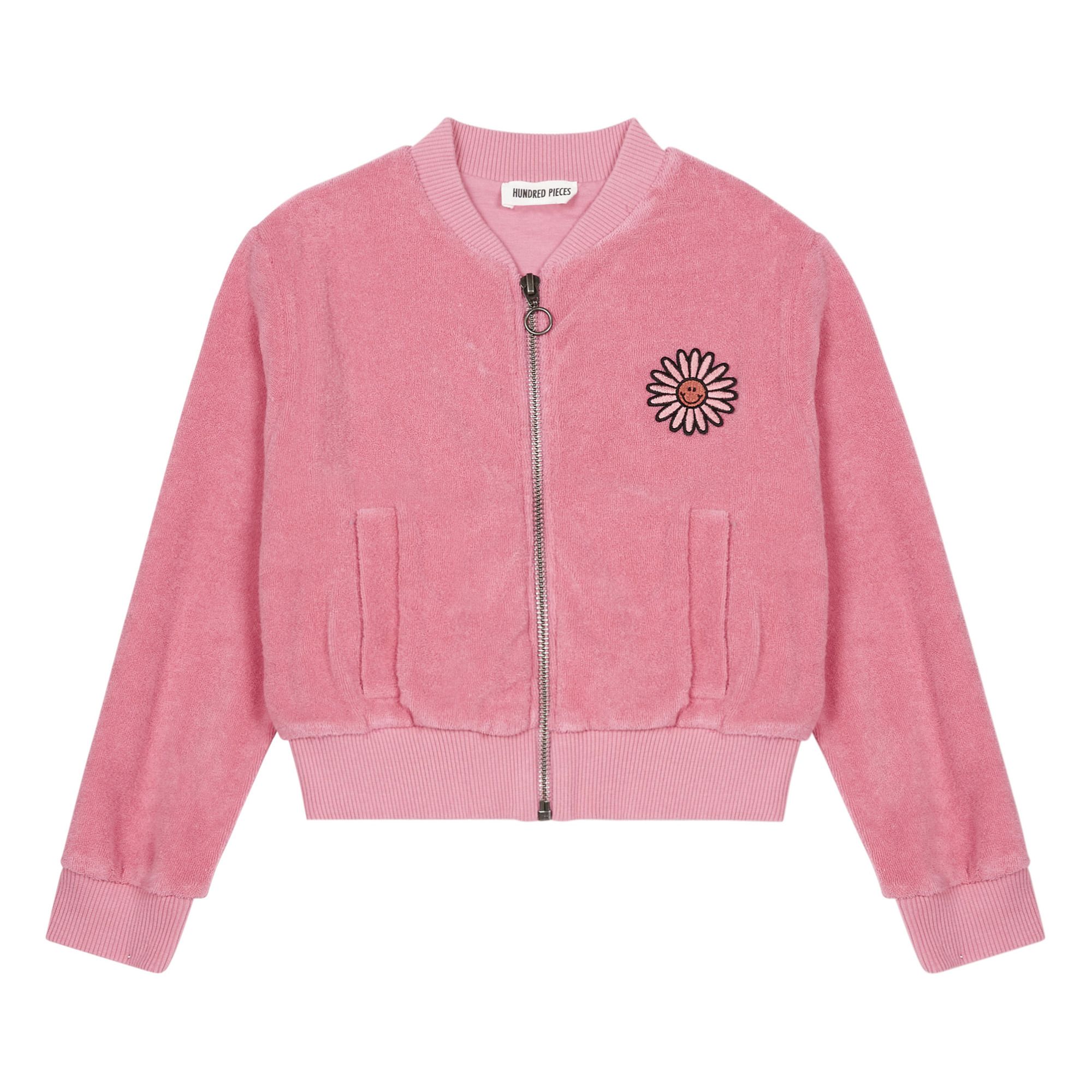 Hundred Pieces - Veste Eponge Bio - Fille - Rose