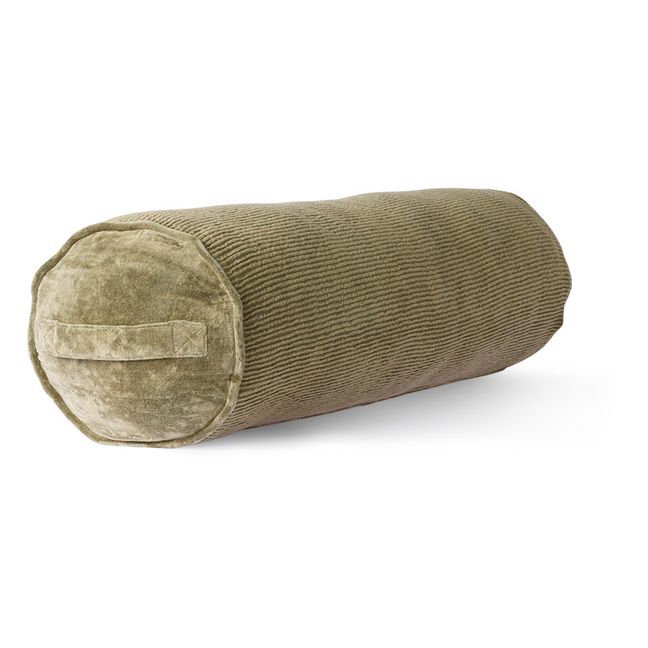 Cuscino in velluto a costine - 20x70 cm Verde kaki chiaro