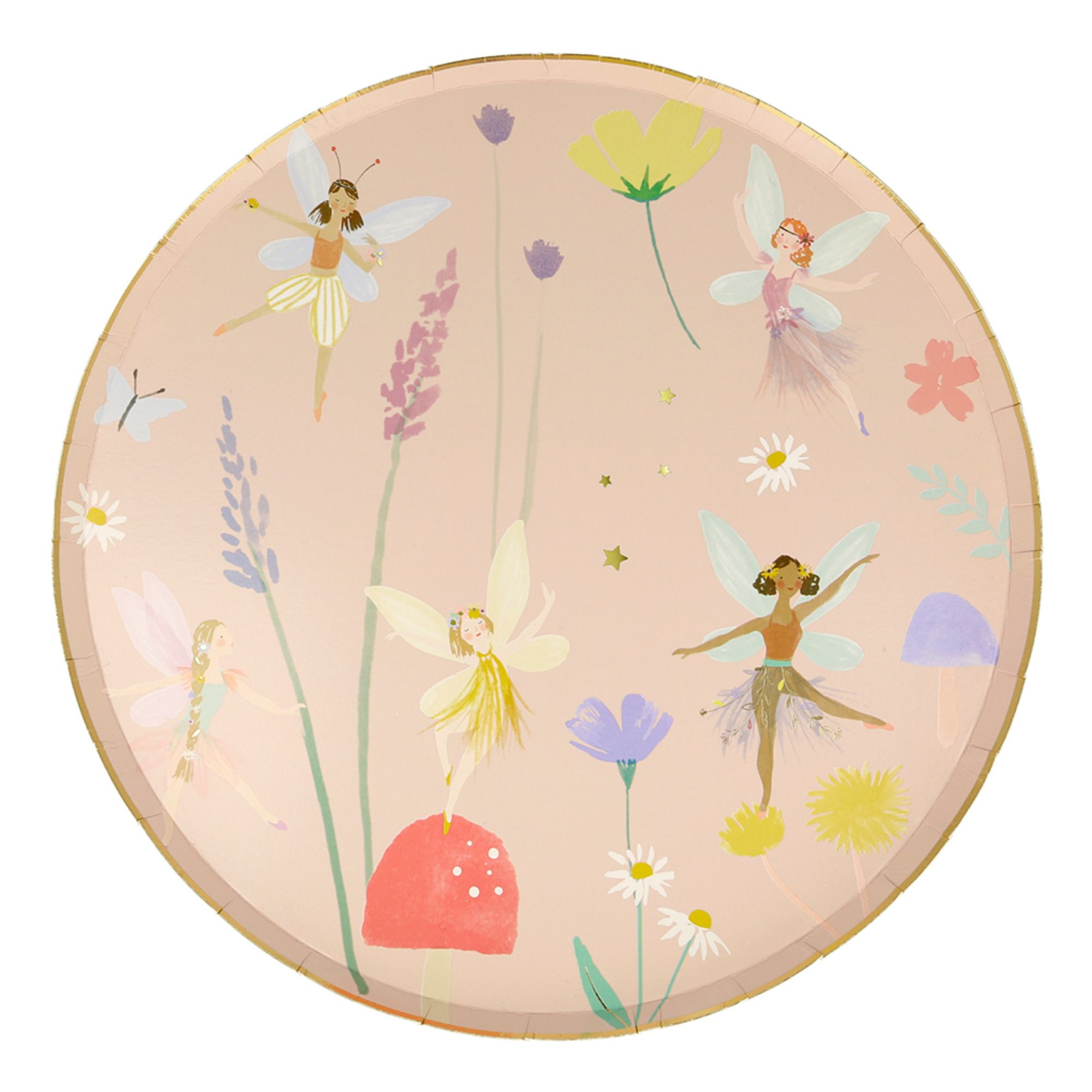 Meri Meri - Assiettes en carton Féérie - Set de 8 - Multicolore