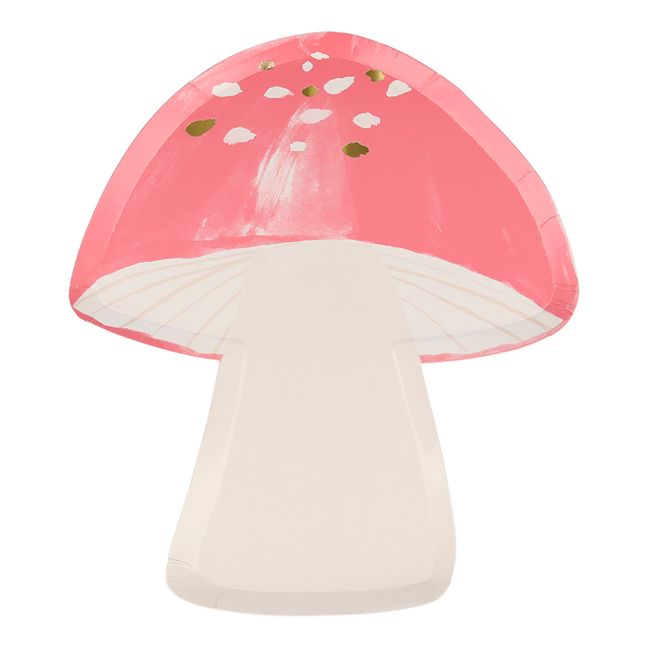 Piatti di cartone Champignon - Set di 8