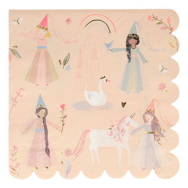 Princess Paper Serviettes - Set of 16