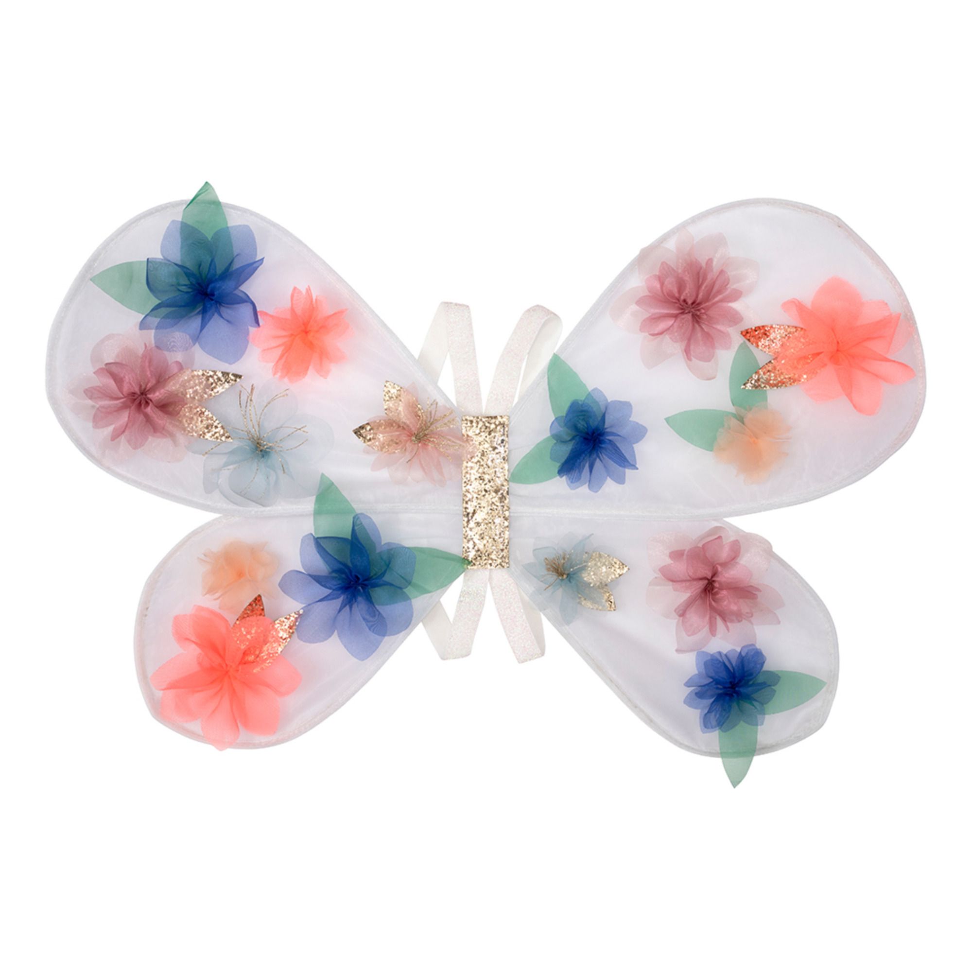 Meri Meri - Ailes Fleuries en organza - Multicolore